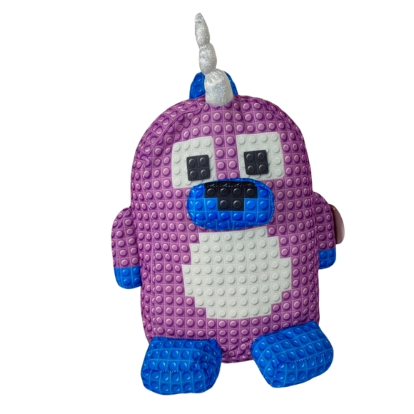 Nanco Other - Nanco Narwhal silver sparkle  pup rainbow hair